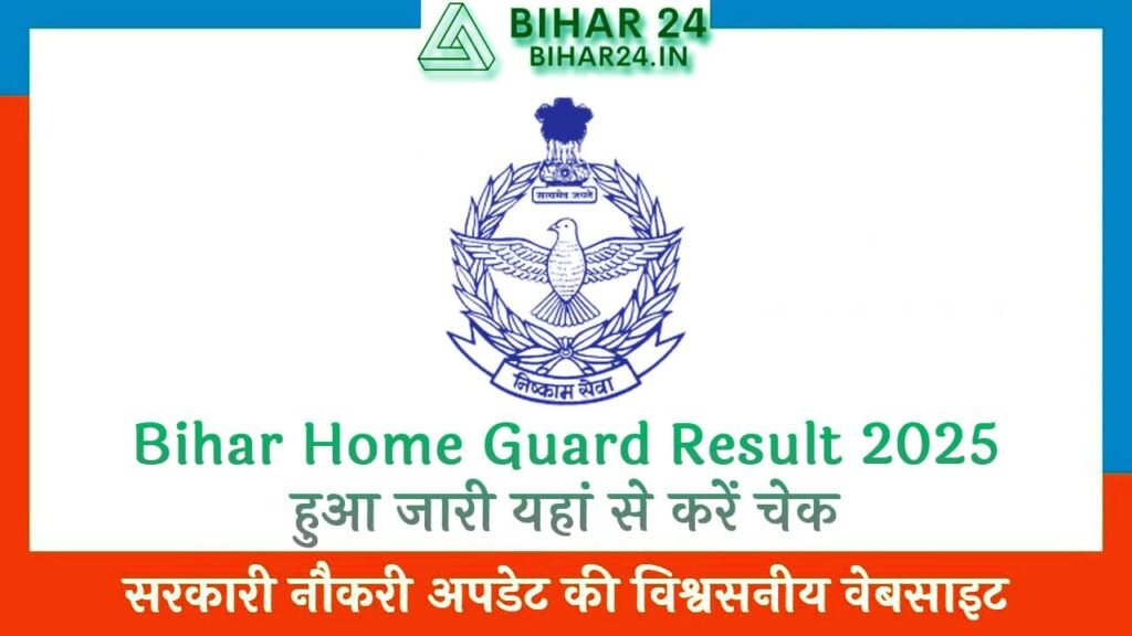 Bihar Home Guard Result 2025