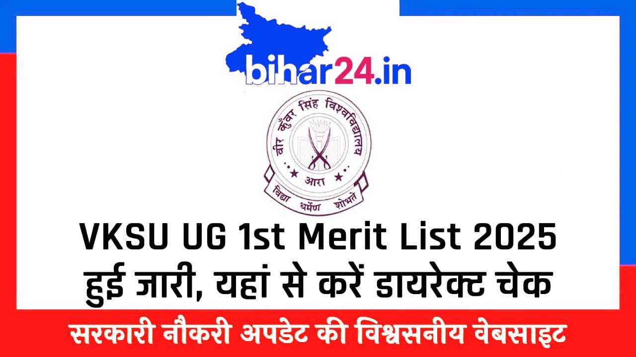 VKSU UG 1st Merit List 2025