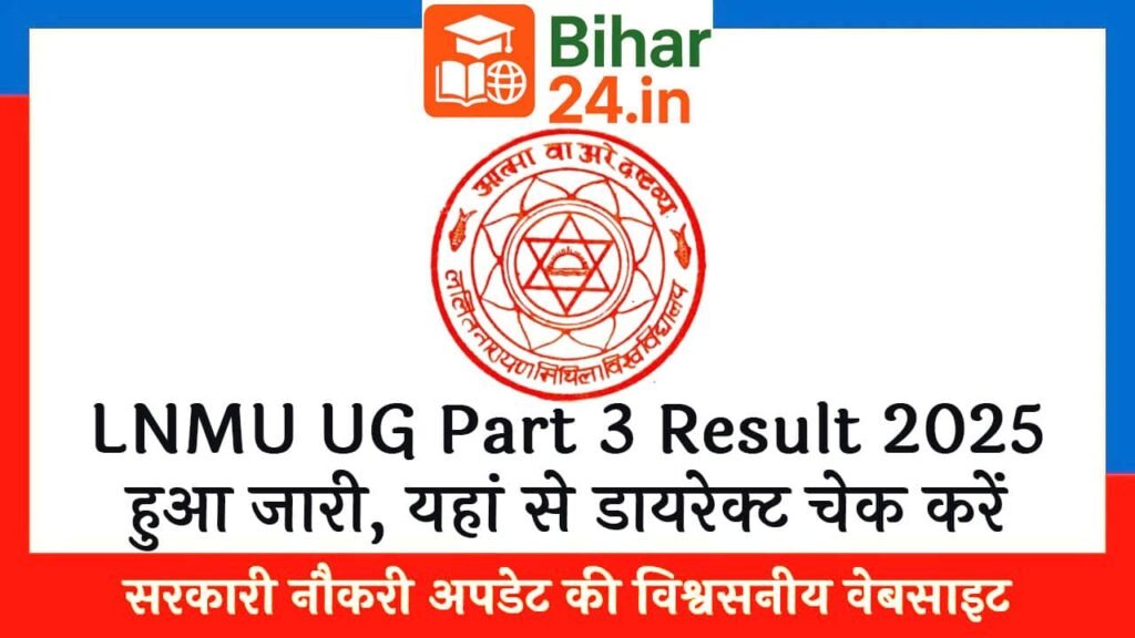 LNMU UG Part 3 Result 2025